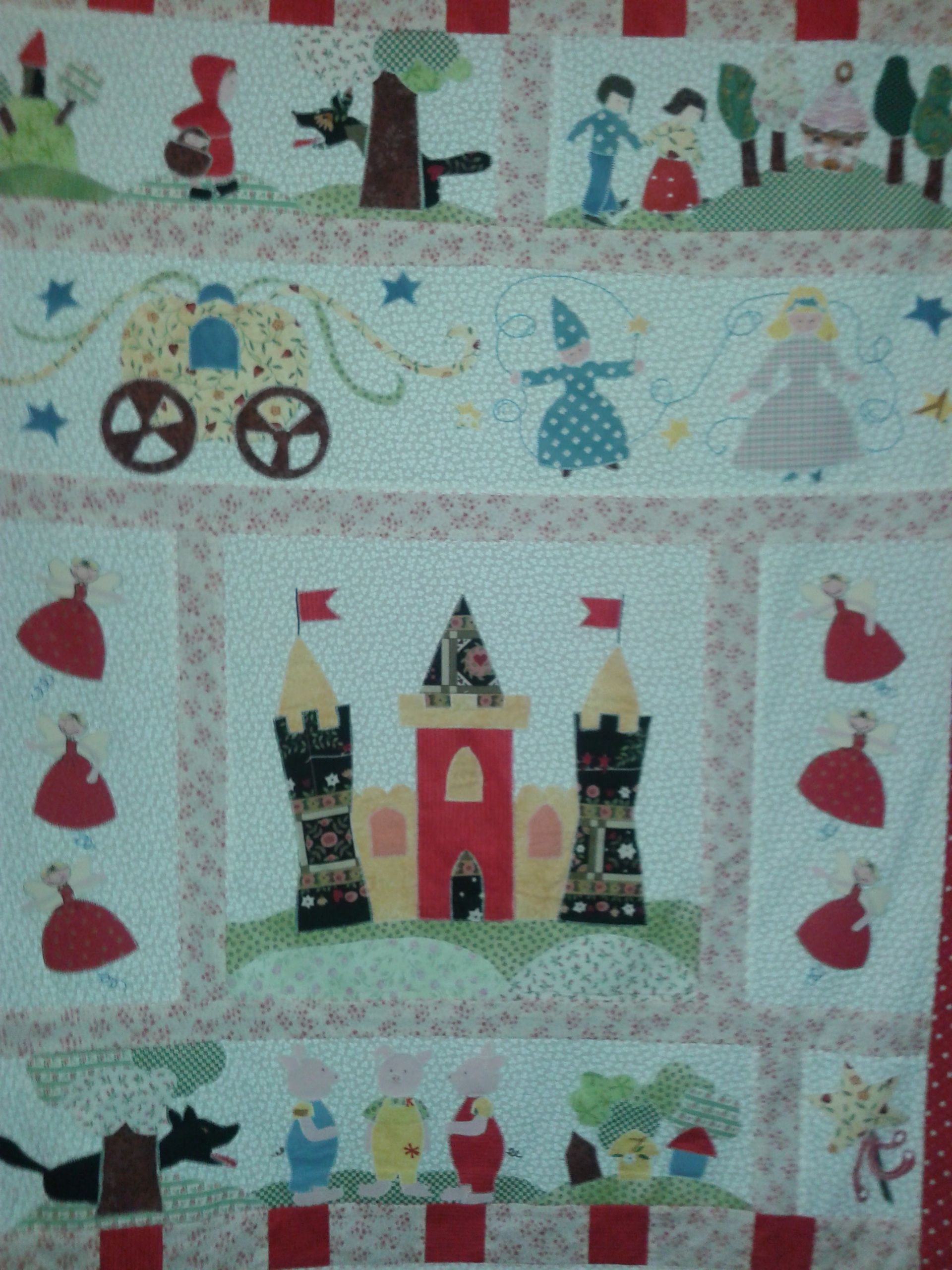 patchwork coperta fiabe