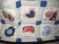 patchwork coperta fiore