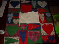 patchwork coperta fiore