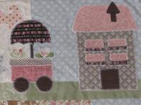 patchwork coperta carrozzina