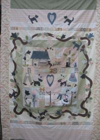 patchwork coperta carrozzina
