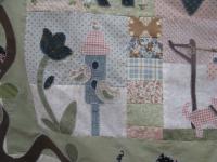 patchwork coperta fiore