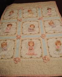 patchwork coperta angioletti