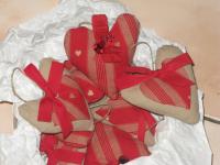 cuori stoffa fiocco
