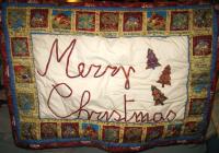 cuscino appliqué di Natale