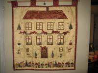 pannello patchwork paese avvento Natale