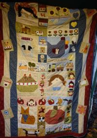 coperta patchwork farm